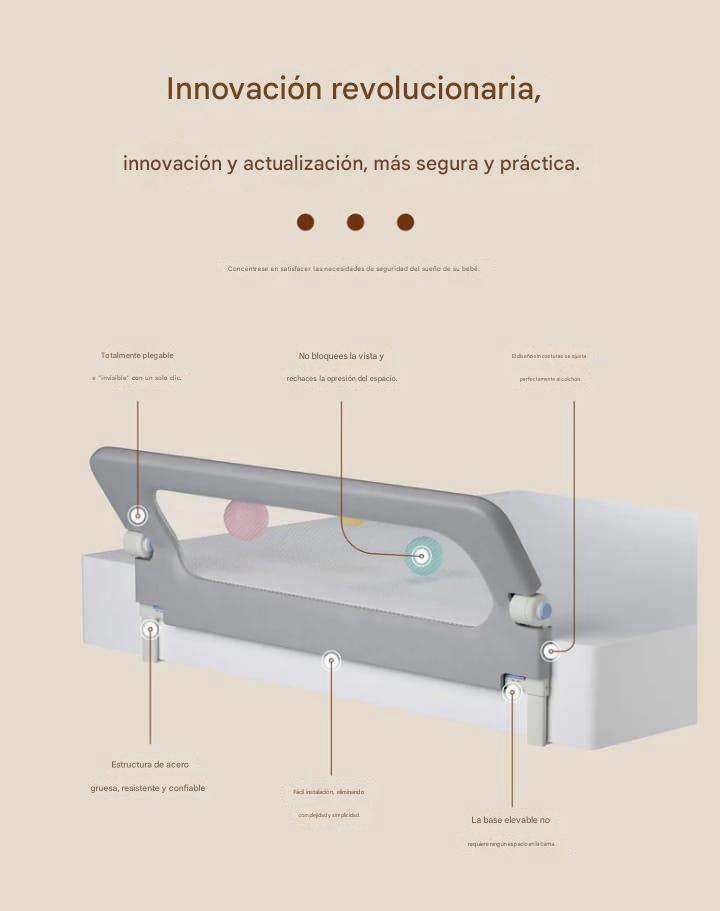 Baranda Seguridad De Cama Para Bebé