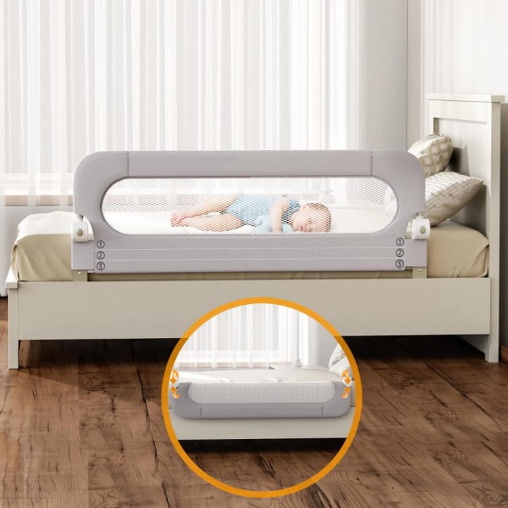 Baranda Seguridad De Cama Para Bebé