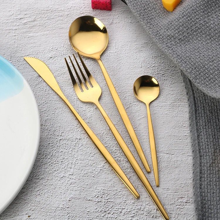 Set cubiertos acero inoxidable, Bolsa sencilla