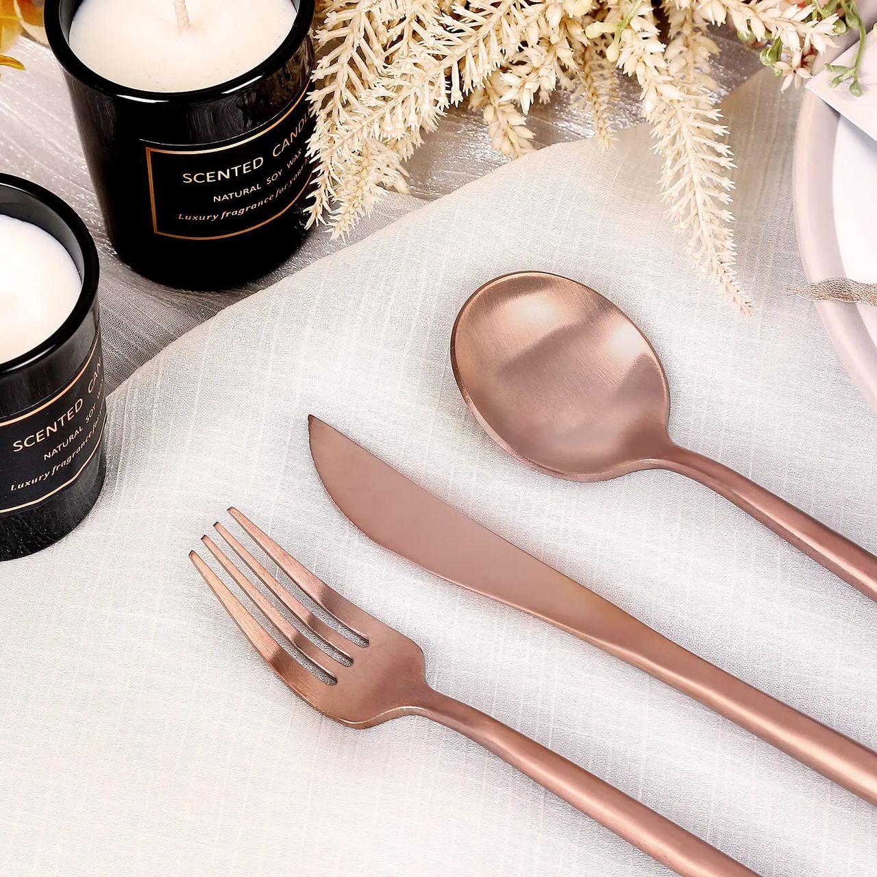 Set cubiertos acero inoxidable, Bolsa sencilla