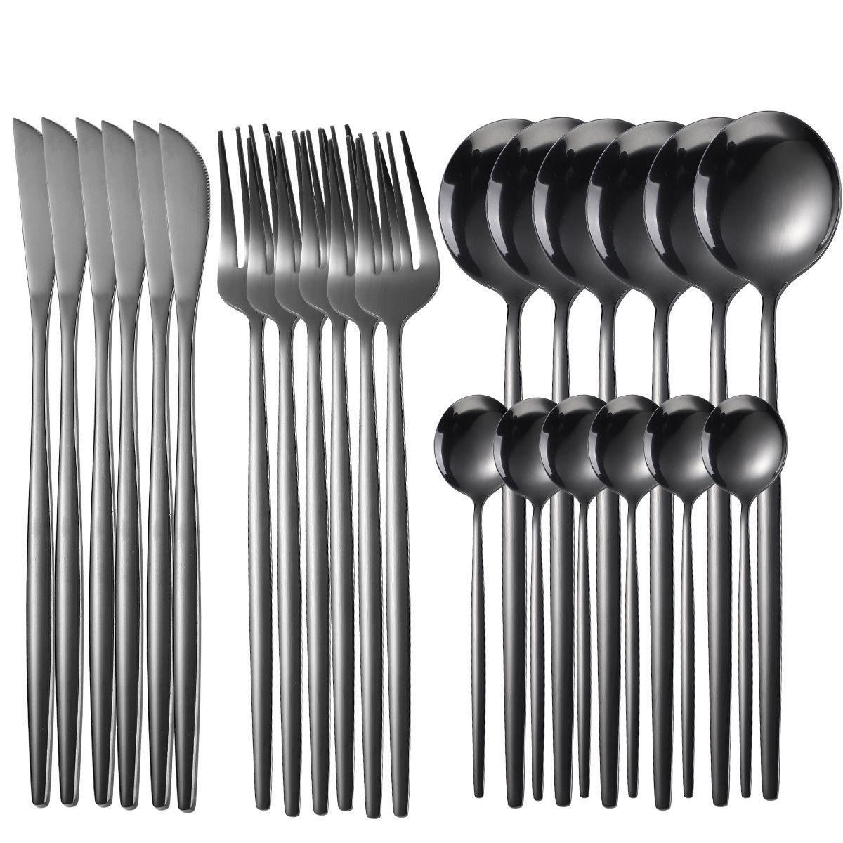 Set cubiertos acero inoxidable, Bolsa sencilla