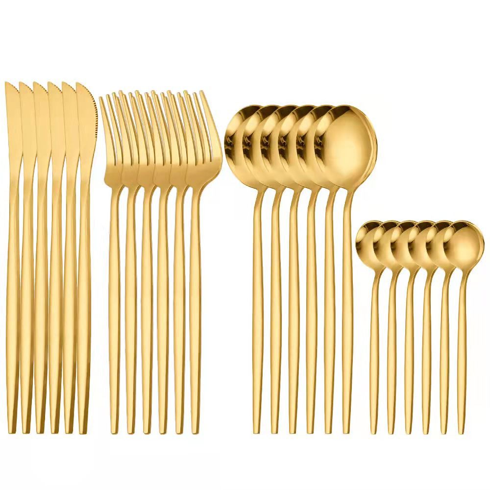 Set cubiertos acero inoxidable, Bolsa sencilla