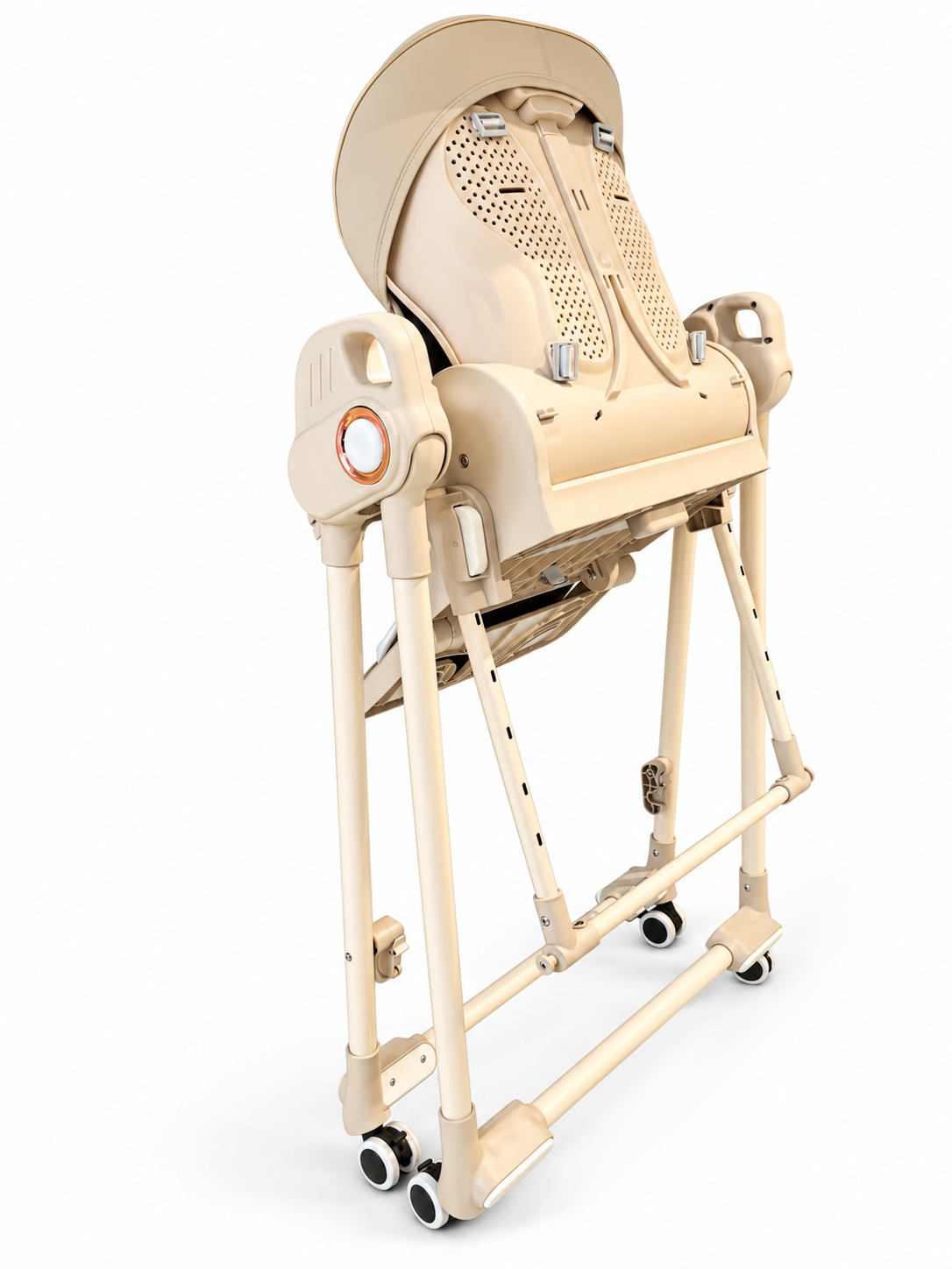 Silla comedor plegable y mecedora eléctrica para bebé