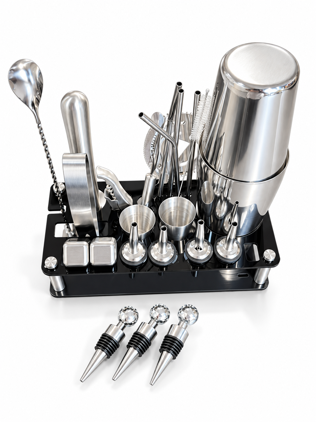 Kit Cocteleria 23 Piezas - Base Acrilica