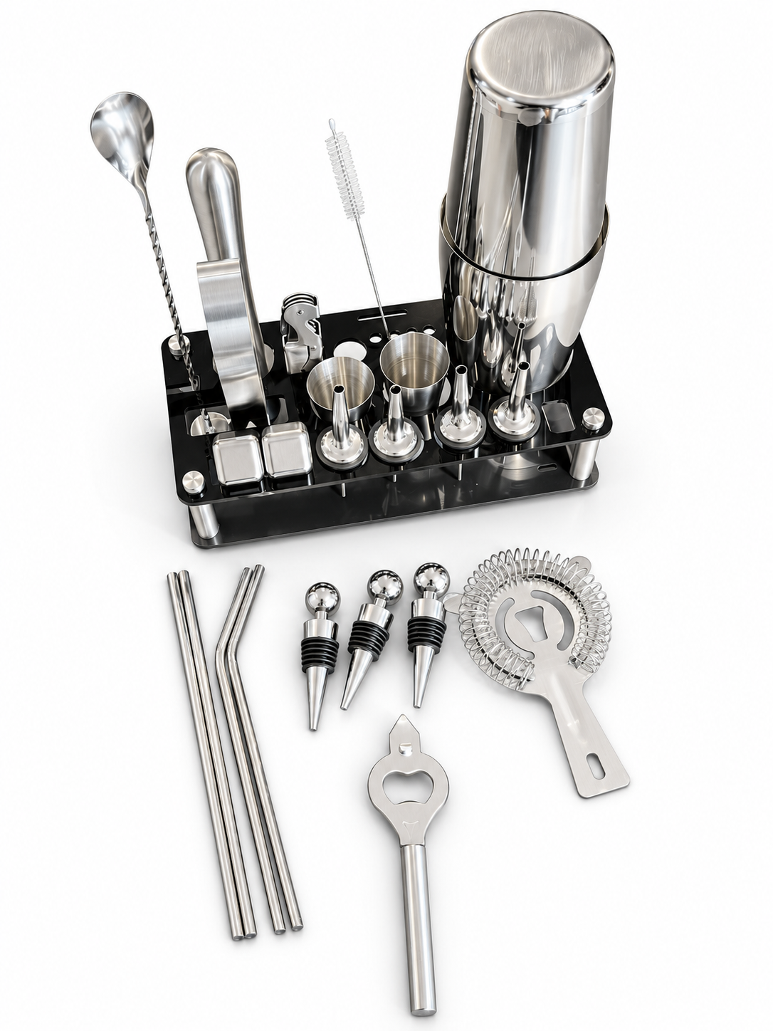 Kit Cocteleria 23 Piezas - Base Acrilica