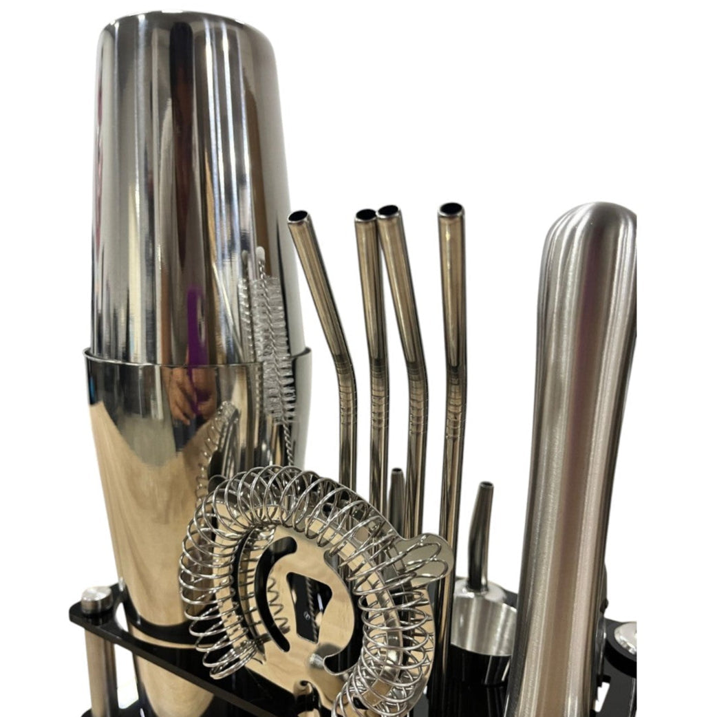 Kit de Coctelería de lujo 24 piezas (Base Acrílica)