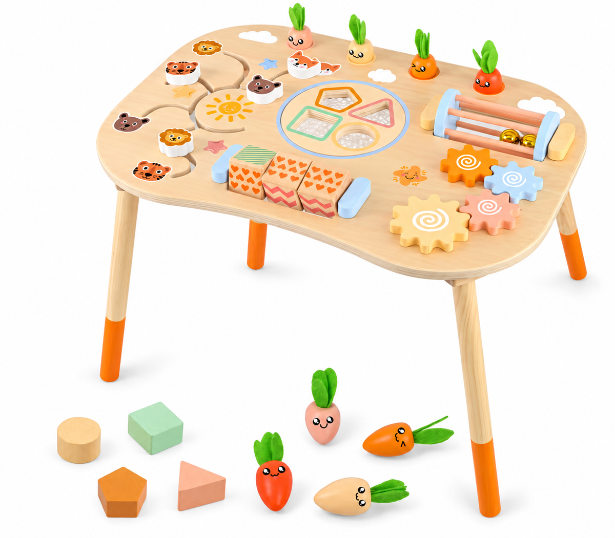 Mesa De Actividades, Juguete Montessori De Madera