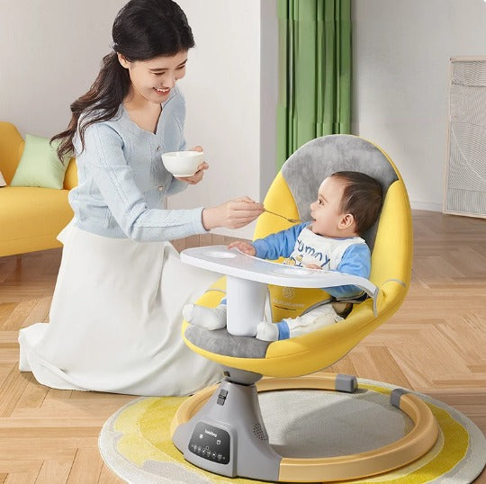 Silla Mecedora Eléctrica 3 En 1 - Amarilla