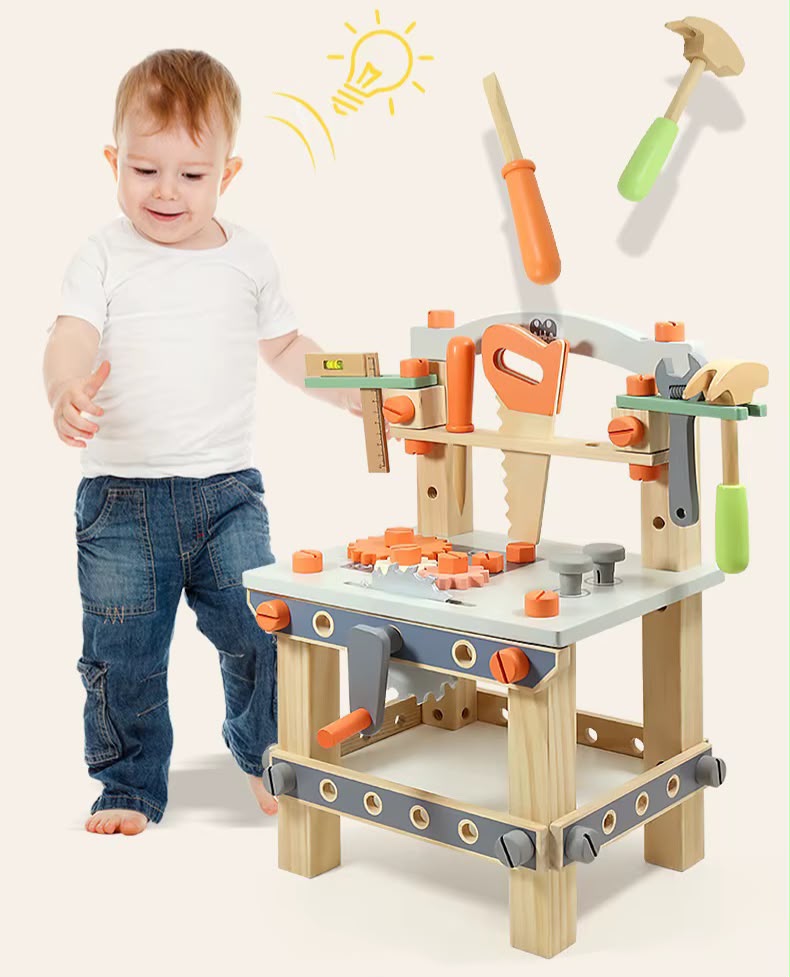 Banco de Herramientas Infantil de Juguete – Pequeño Ingeniero