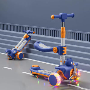 Scooter Monopatín Infantil Evolutivo 2 en 1 – Modelo Avión