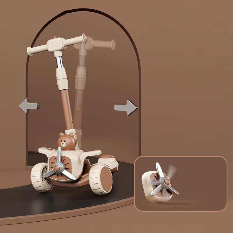 Scooter Monopatín Infantil Evolutivo 2 en 1 – Modelo Avión