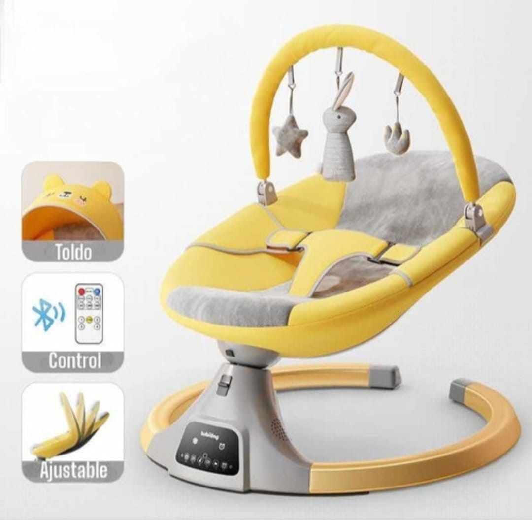 Silla Mecedora Eléctrica 3 En 1 - Amarilla