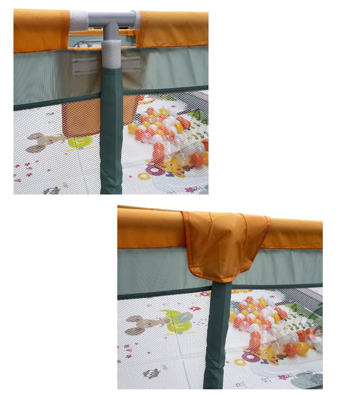 Corral De Pelotas Con Tapete 2.00x1.80x60