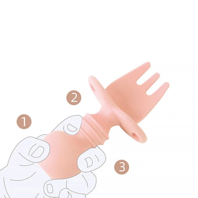 Mini Cubiertos Para Bebés Cuchara Y Tenedor