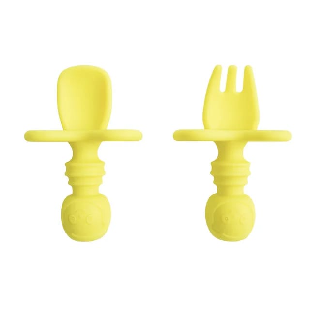 Mini Cubiertos Para Bebés Cuchara Y Tenedor