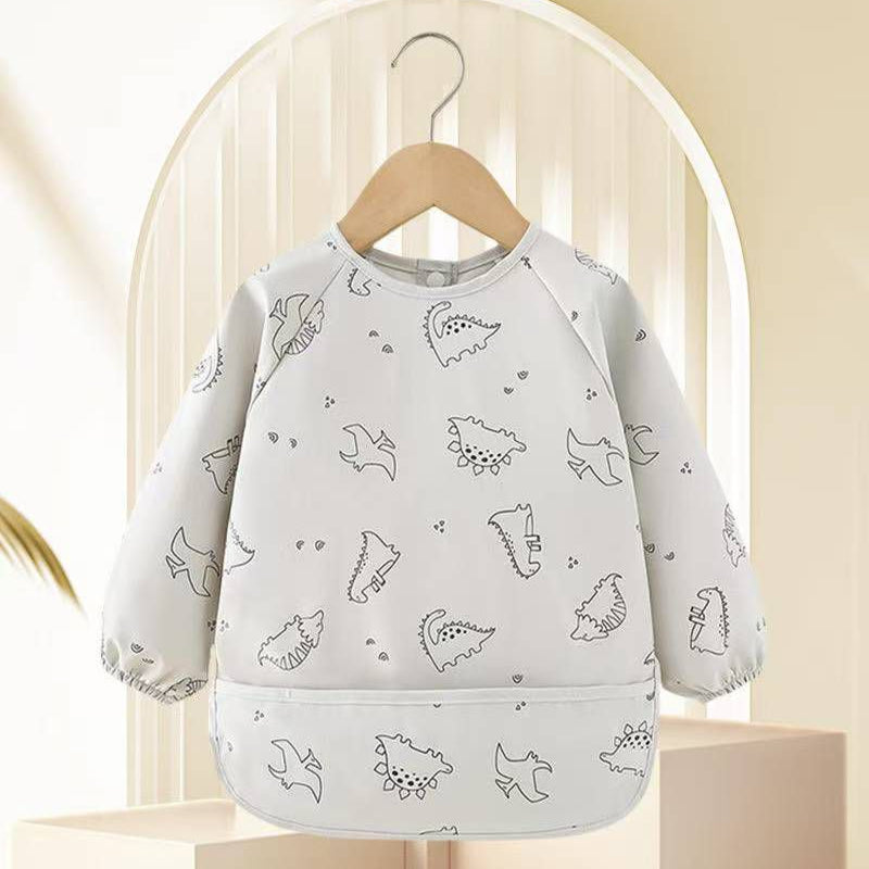 Babero Delantal Manga Larga, Impermeable Infantil