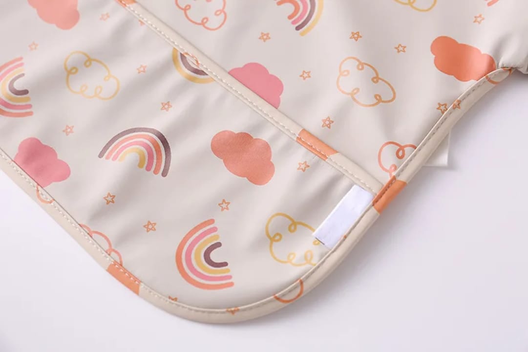 Babero Delantal Manga Larga, Impermeable Infantil