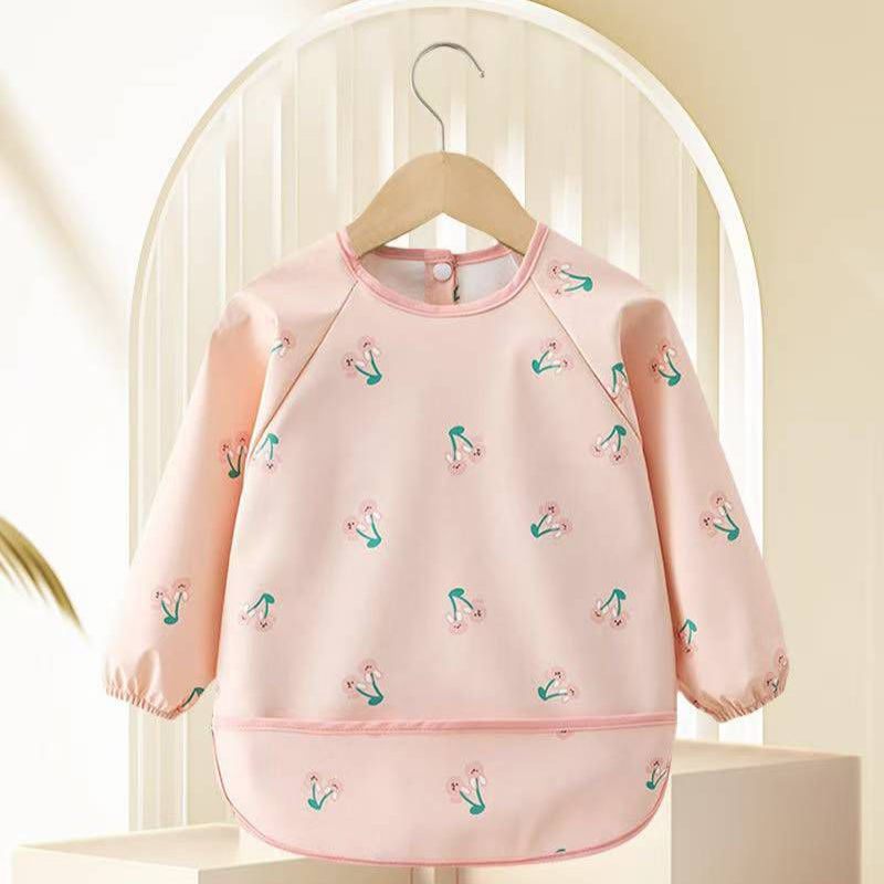 Babero Delantal Manga Larga, Impermeable Infantil