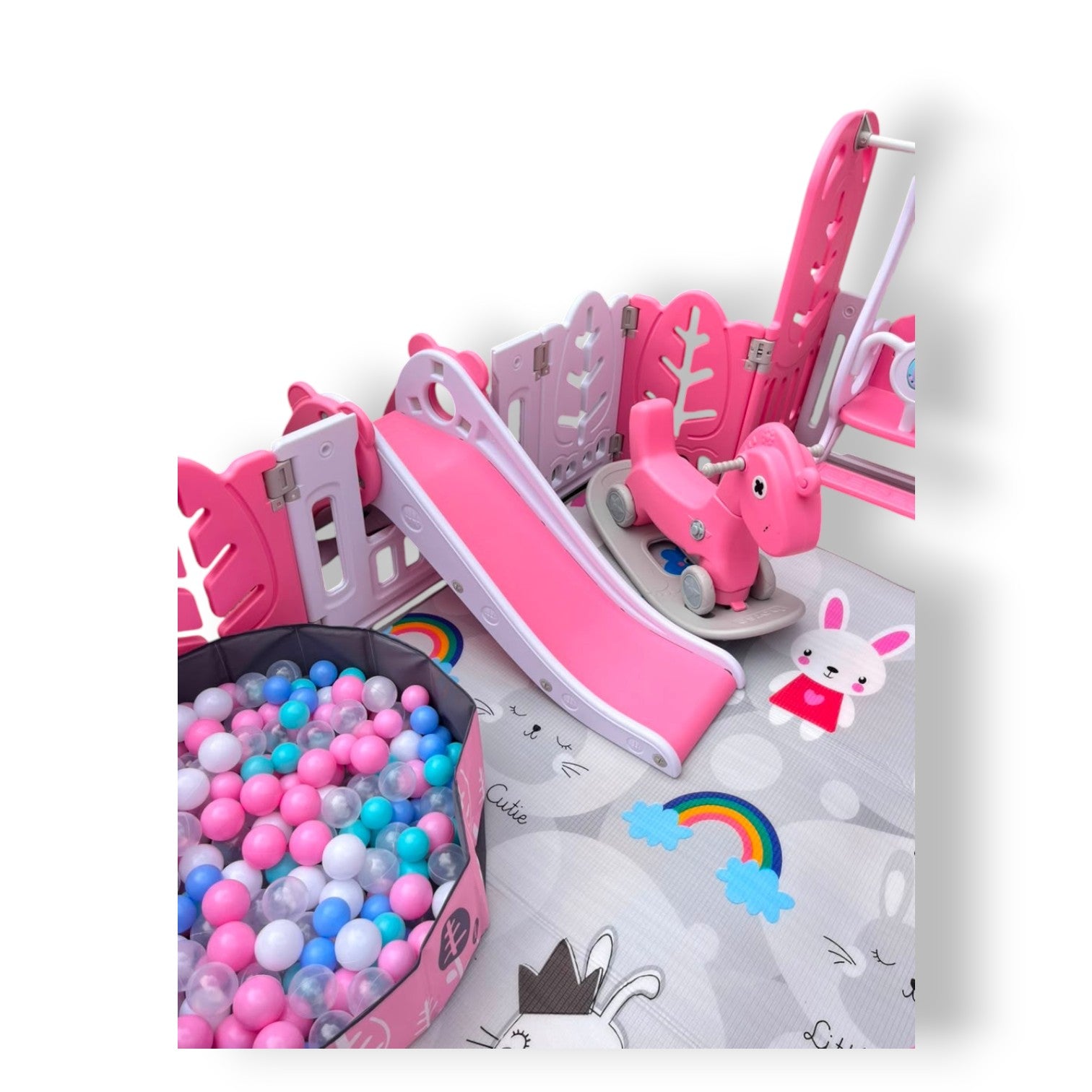 Corral De Juegos Conejo Multifuncional Premium
