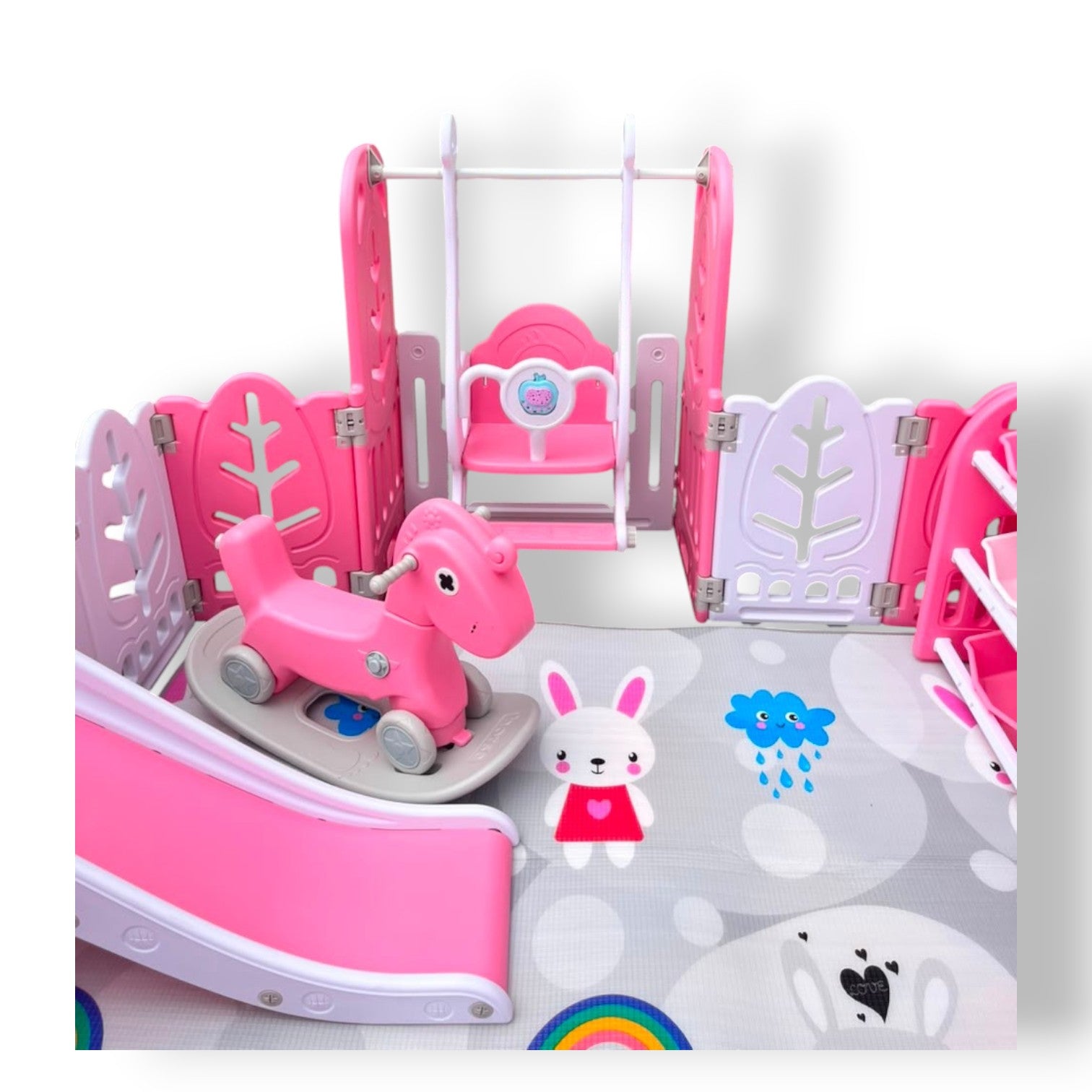 Corral De Juegos Conejo Multifuncional Premium