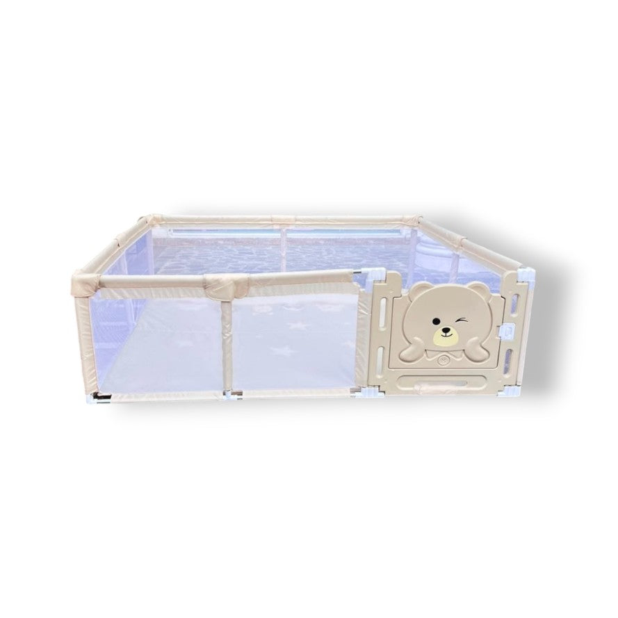 Corral De Juegos En Tela Oxford Y Puerta De Oso 2.00m x 1.80m