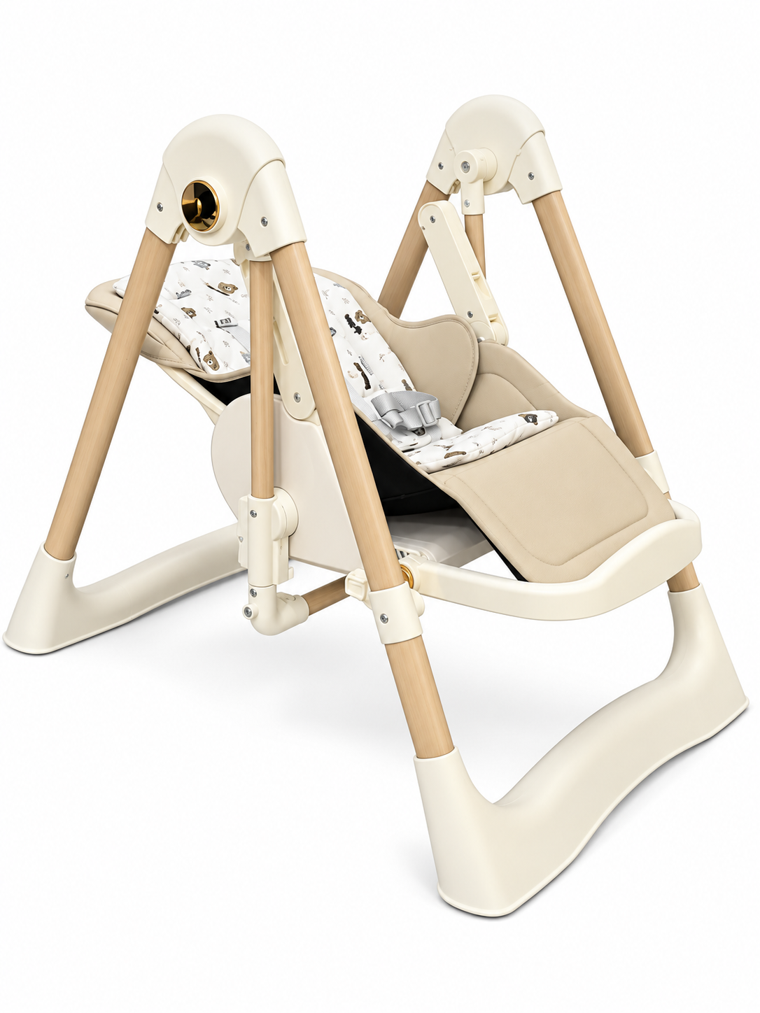 Silla Comedor Plegable Y Mecedora Manual Para Bebé