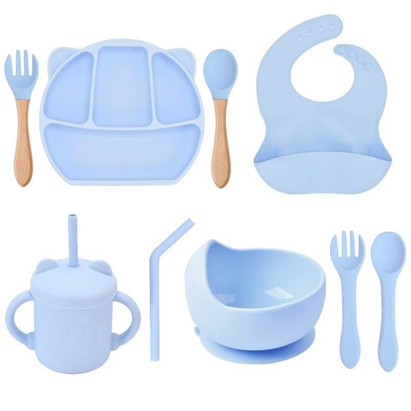 Set Vajilla 11 Piezas Silicona Libre De BPA