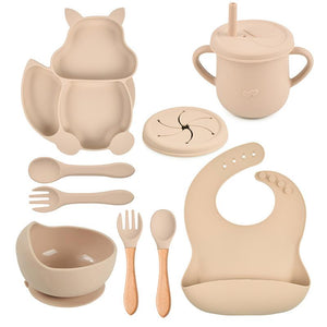 Set Vajilla Ardilla Y Molde Para Helados Silicona