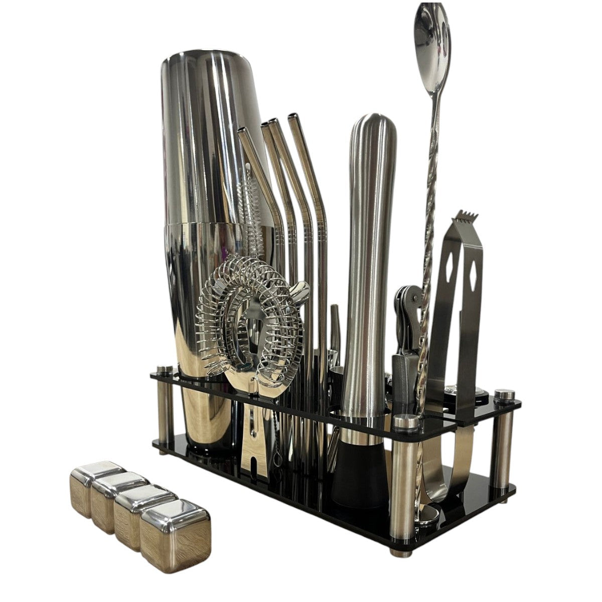 Kit Cocteleria 24 Piezas - Base Acrilica