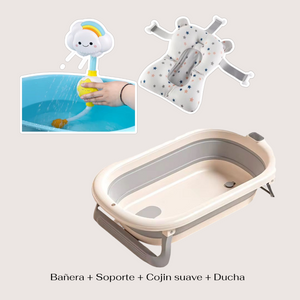 Bañera Para Bebé + Soporte Métalico + Accesorio