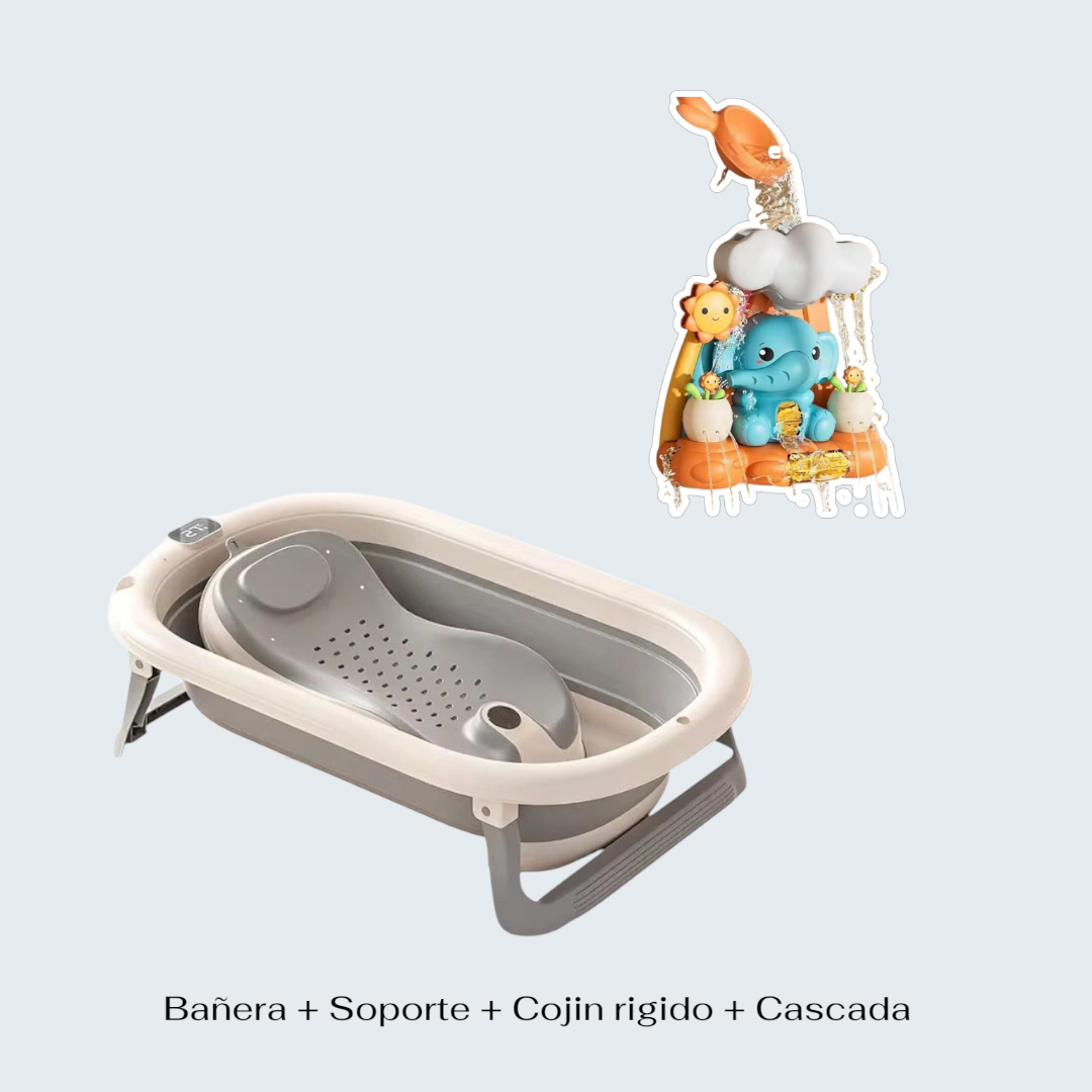 Bañera Para Bebé + Soporte Métalico + Accesorio