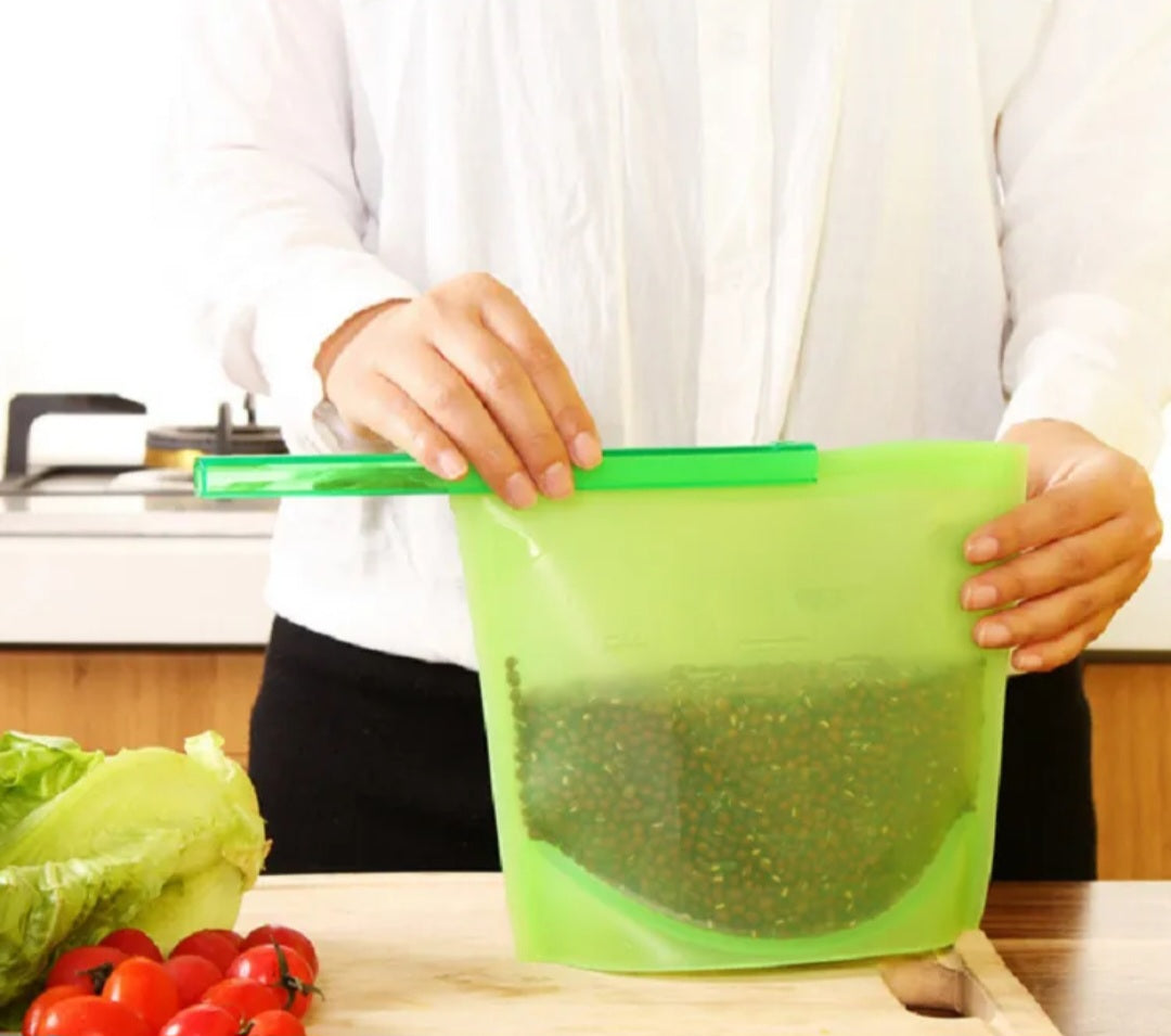 Bolsa de preservación de silicona para alimentos