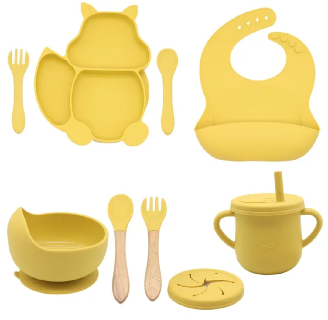 Set Vajilla Ardilla Y Molde Para Helados Silicona