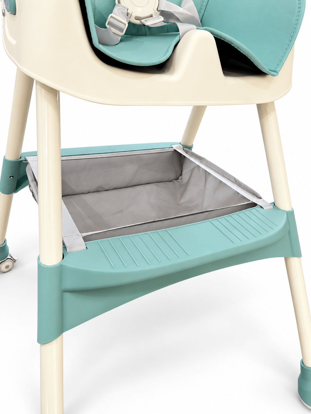 Silla Comedor Plegable Para Bebé - Verde Claro