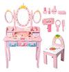 Tocador Infantil de Madera con Silla y 7 Accesorios