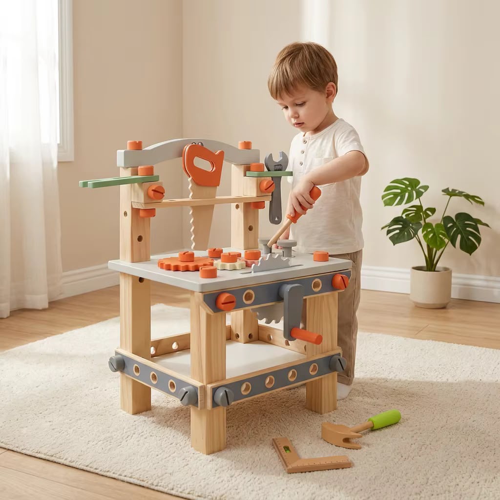 Banco de Herramientas Infantil de Juguete – Pequeño Ingeniero