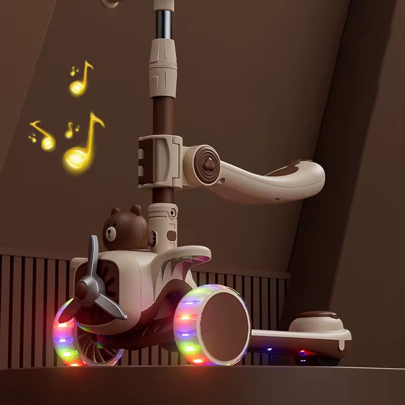 Scooter Monopatín Infantil Evolutivo 2 en 1 – Modelo Avión