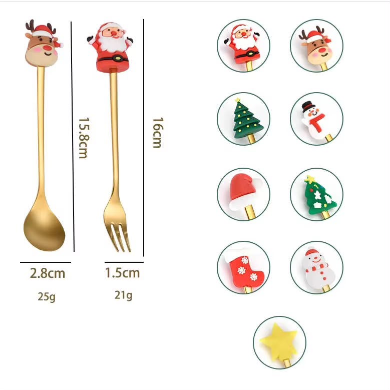 Set de Cubiertos Navideños 6 Piezas – Decoración para Mesa