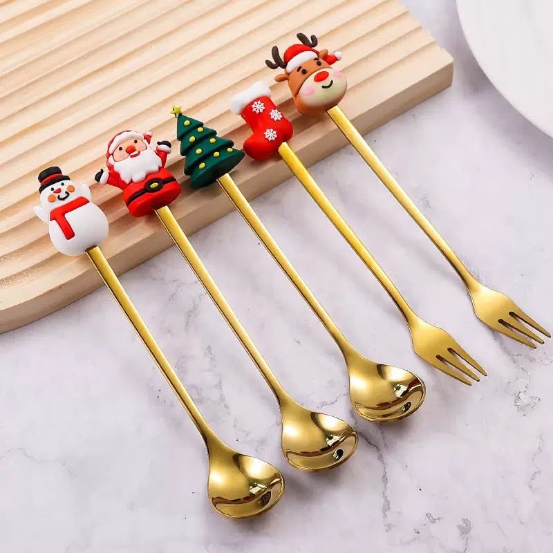 Set de Cubiertos Navideños 6 Piezas – Decoración para Mesa