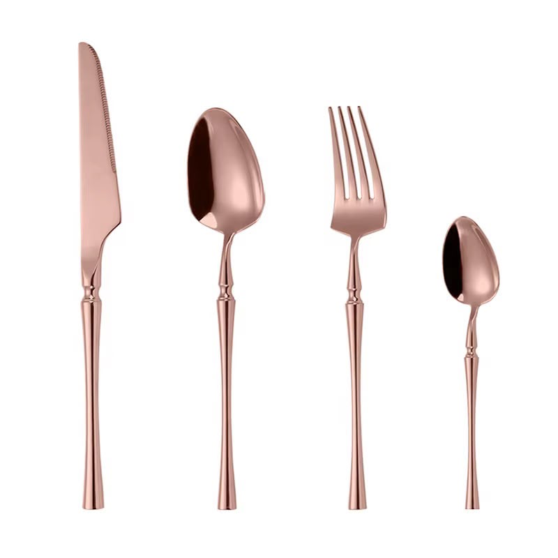 Set cubiertos acero inoxidable, caja sencilla