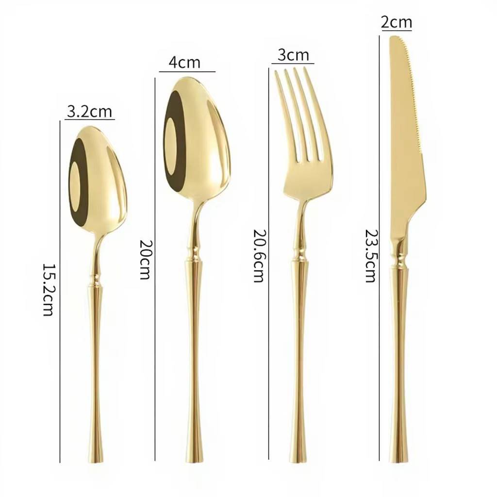 Set cubiertos acero inoxidable, caja sencilla