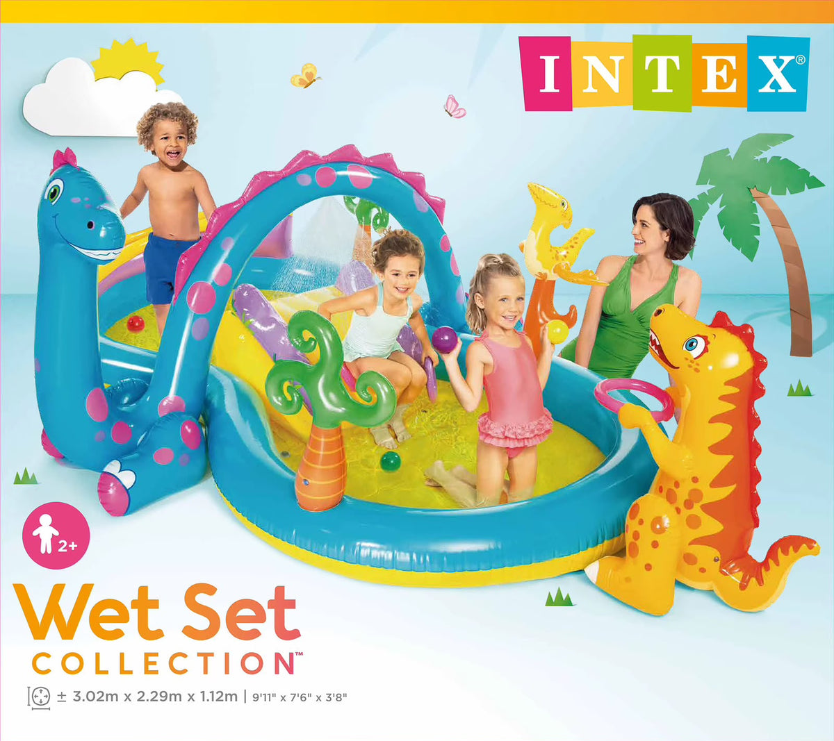 Piscina Inflable Ref IP02 - Dinosaurio