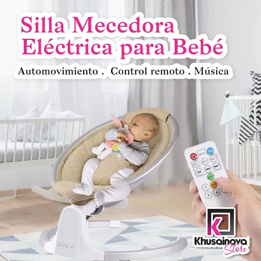 Silla Mecedora Electrica Para Bebe Con Movimiento Lateral