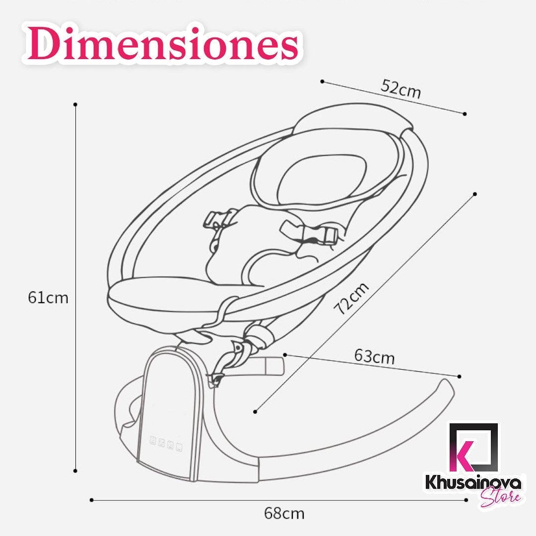 Silla Mecedora Electrica Para Bebe Con Movimiento Lateral